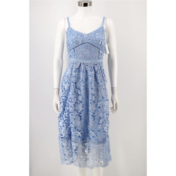 Ted Baker NEW Pale Blue Valens Lace Midi Dress - Picture 2 of 12